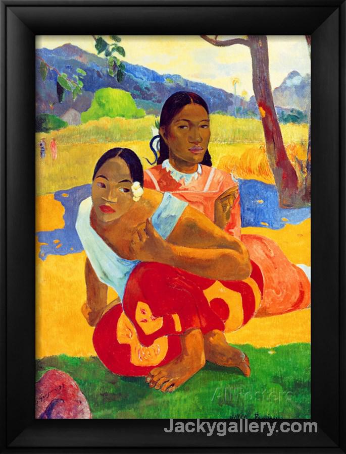 Nafea Faaipoipo (When are You Getting Married) by Paul Gauguin paintings reproduction